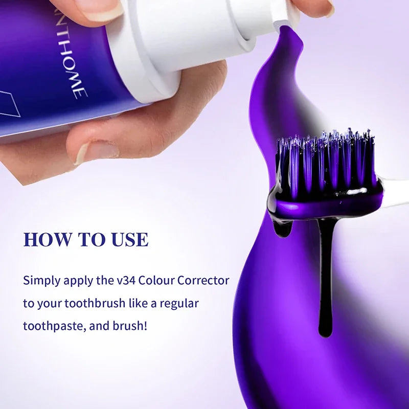 SmileKit™ V34 Teeth Whitening Purple Toothpaste